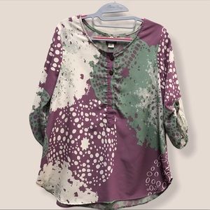 Manuhealii Pullover Long Sleeve Blouse Sea Urchin